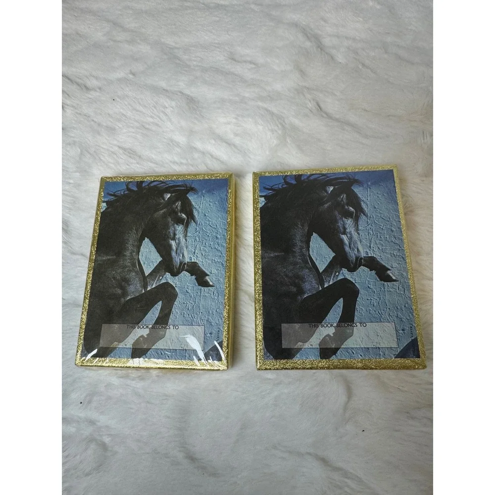 Antioch Bookplate Company Robert Vavra Black Horse Book Labels 2 Boxes NEW
